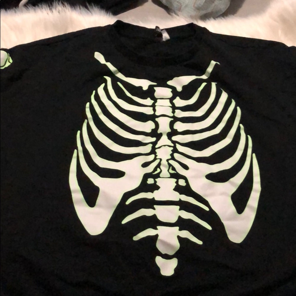 Black skeleton shirt